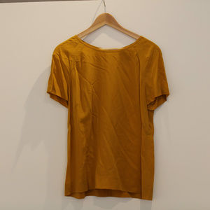Tory Burch- Mustard Blouse -Size 10